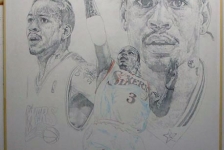 Allen Iverson Basketball Painting