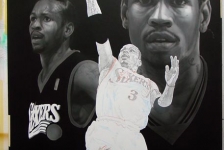 Kobe Bryant Basketball Painting