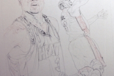 Basketball Painting Step-by-Step of Dwayne Wade