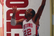 John Salley Step by Step Basketball Painting