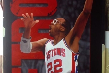 John Salley Step by Step Basketball Painting