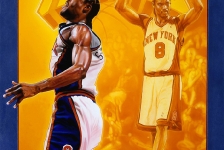 Latrell Sprewell Step by Step Basketball Painting
