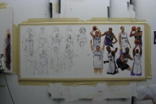 Sacramento Kings I - Step by Step Basketball Painting
