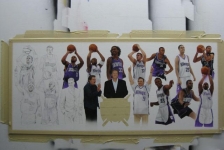 Sacramento Kings I - Step by Step Basketball Painting