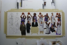 Sacramento Kings I - Step by Step Basketball Painting