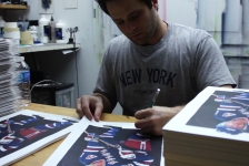 Adam in his studio